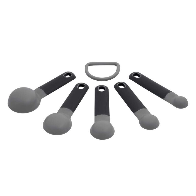 KitchenAid Measuring Spoons Set of Five Charcoal Grey image number 2